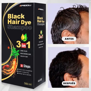 2x1 SHAMPOO CUBRE CANAS DE BARBA Y CABELLO  3 en 1